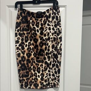 Fashion Nova Animal Print Pencil Skirt